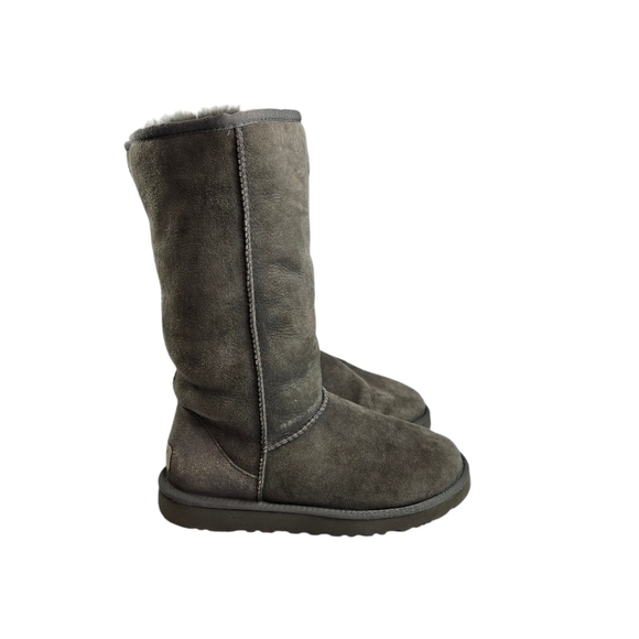 Ugg 5185 gray tall classic shearling boots - Picture 2 of 7